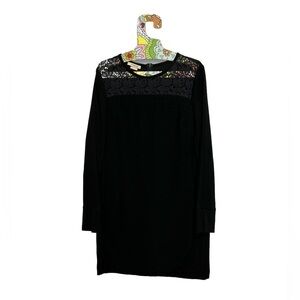 🚨 PINKO Long Sleeve Crepe Mini Dress with Slit